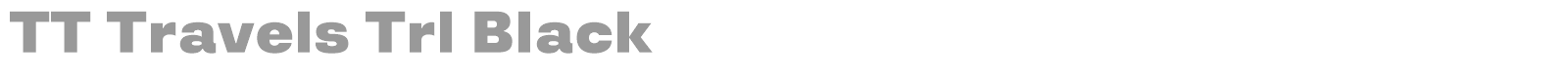 TT Travels font preview